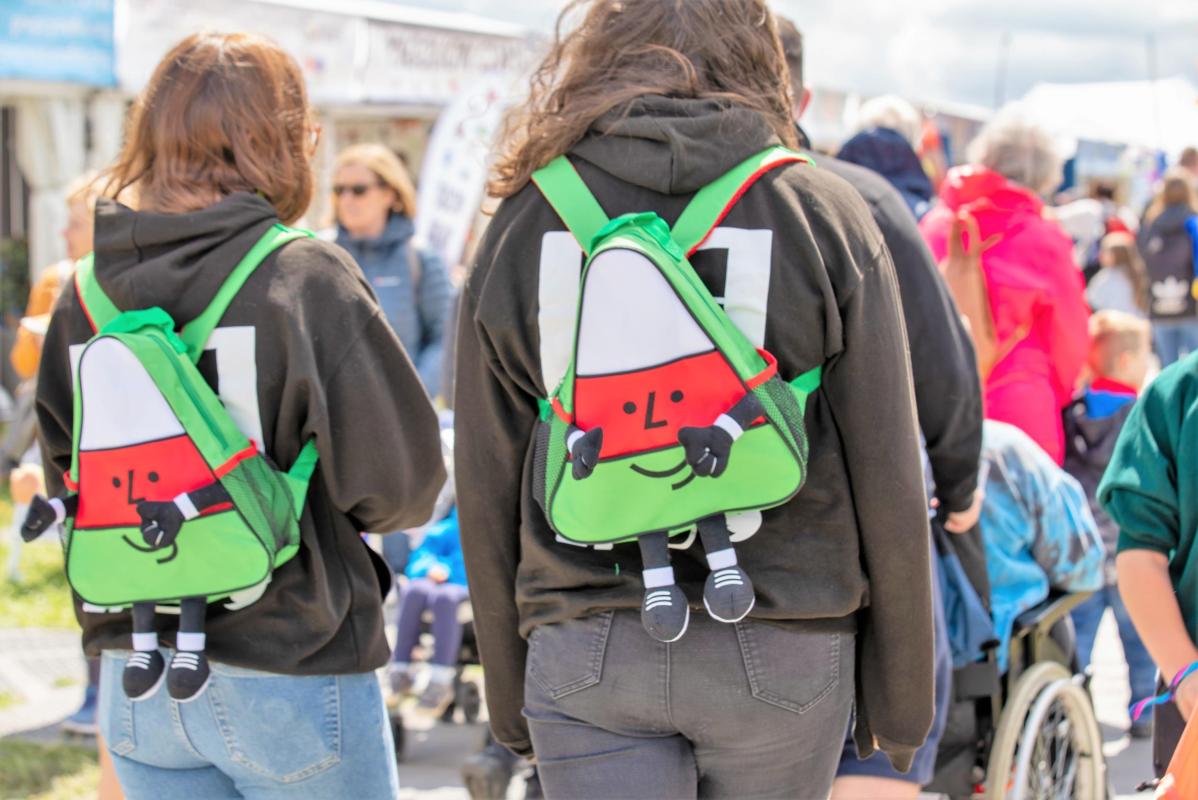 Eisteddford yr Urdd mascot backpacks