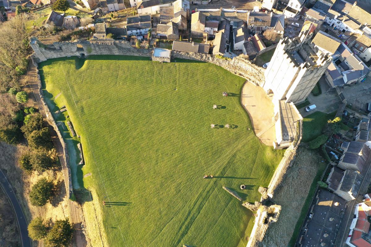 Richmond Castle from the air
