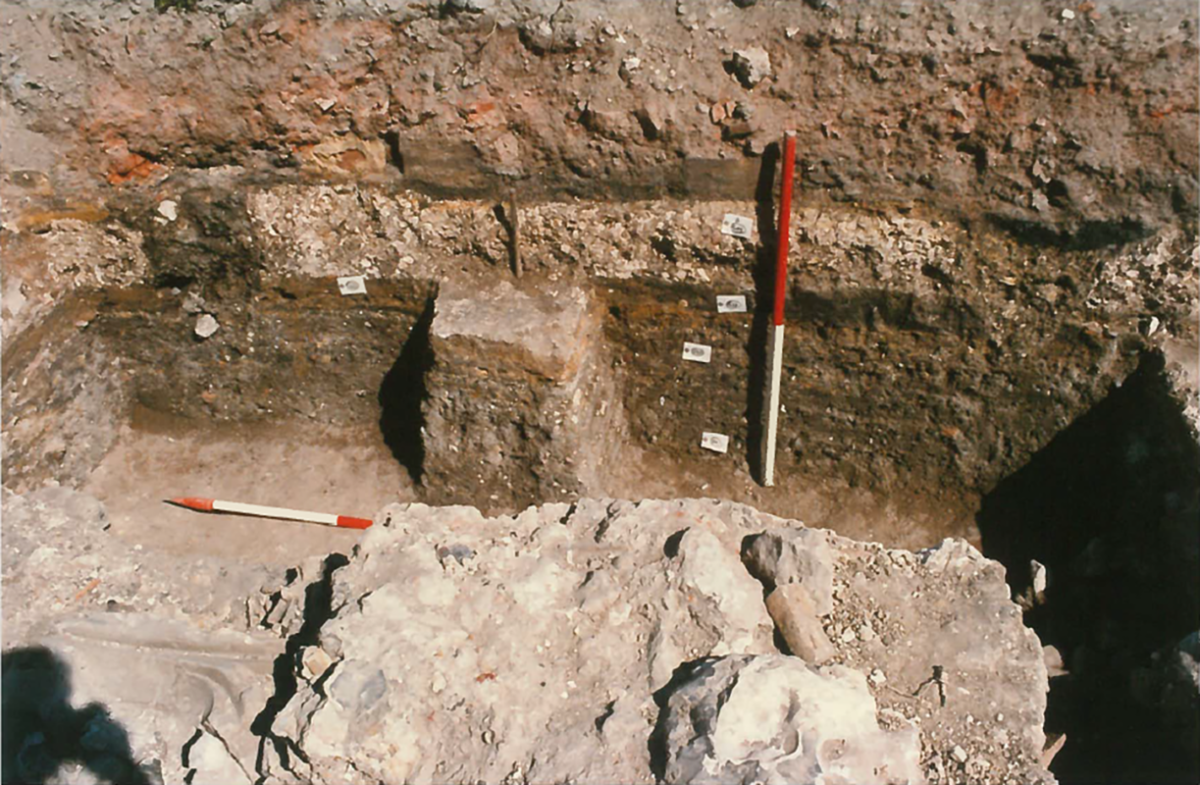 Excavation at Winchester Street and Rollestone Street