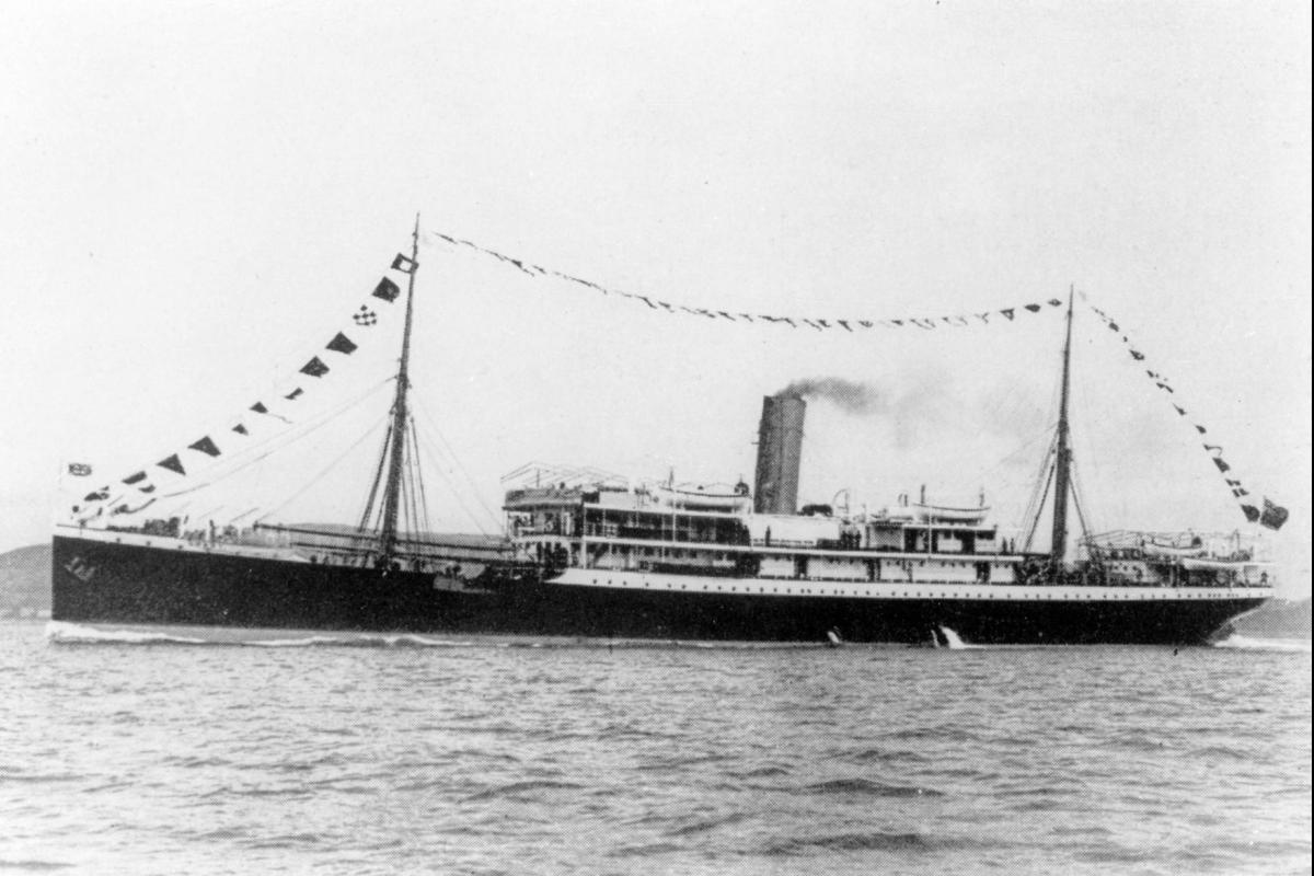 Historical image of the SS Mendi