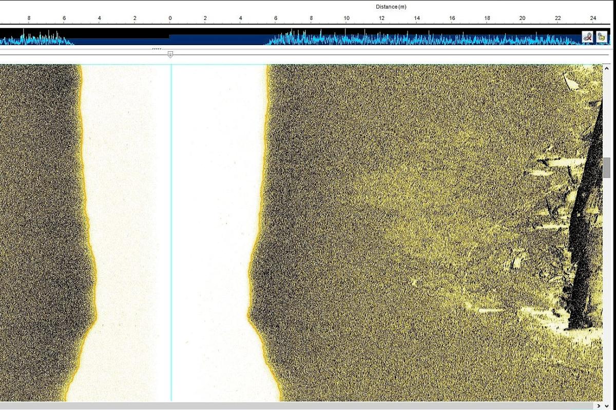 Sidescan sonar after processing 