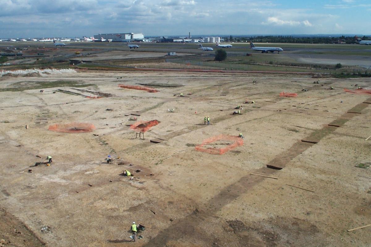 Excavation at Terminal 5 Heathrow Airport