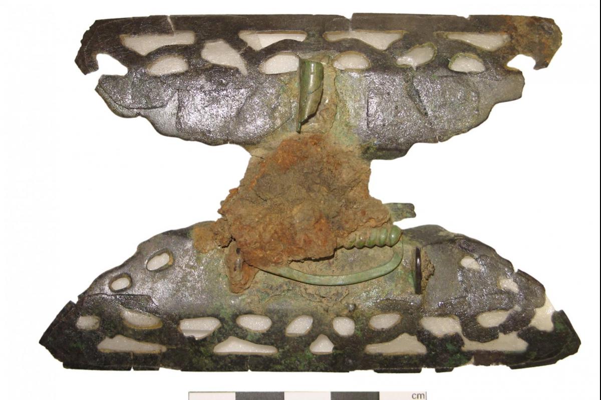 Brooch from West Langton after conservation
