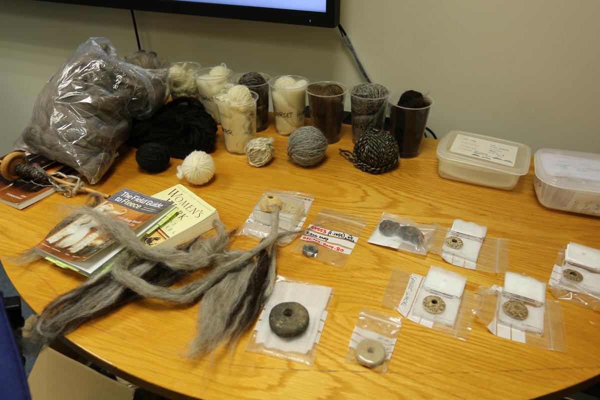 Spinning whorls and wools