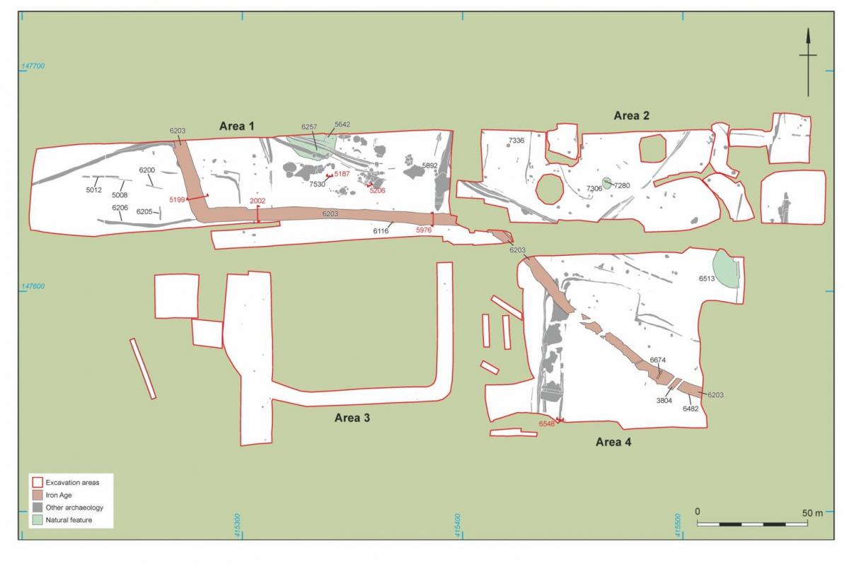 Plan showing Bronze Age features at Durrington