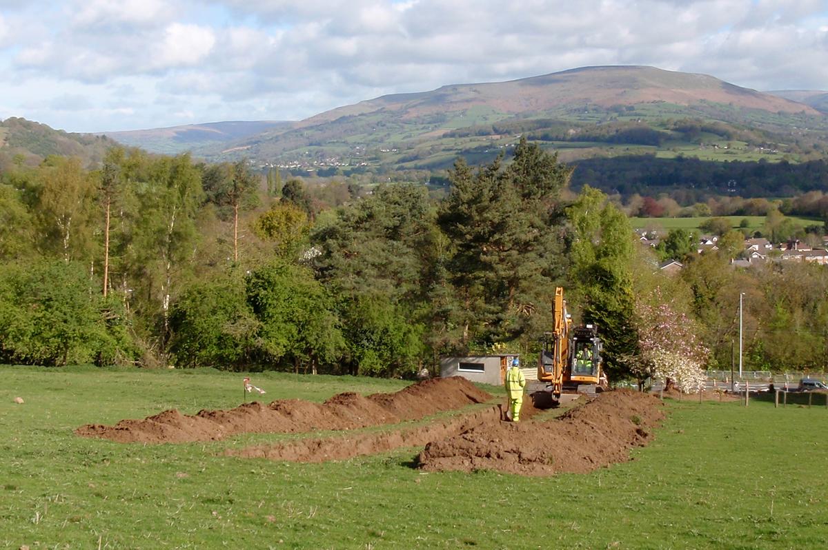Trial Trenching on the heads of valley project