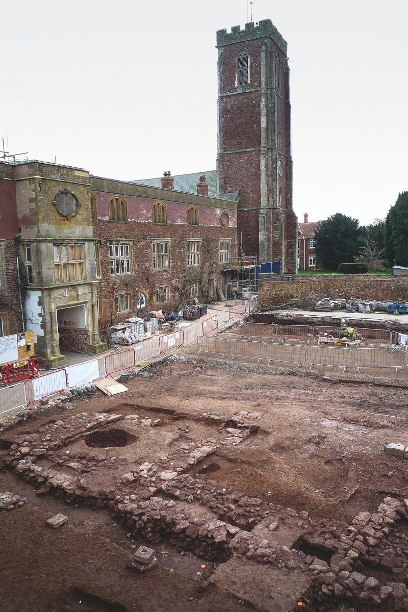 Archaeological excavation work at Cannington Court