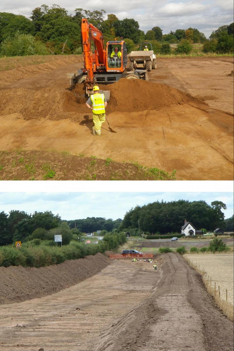 Archaeological work on the Wroxeter Water Main