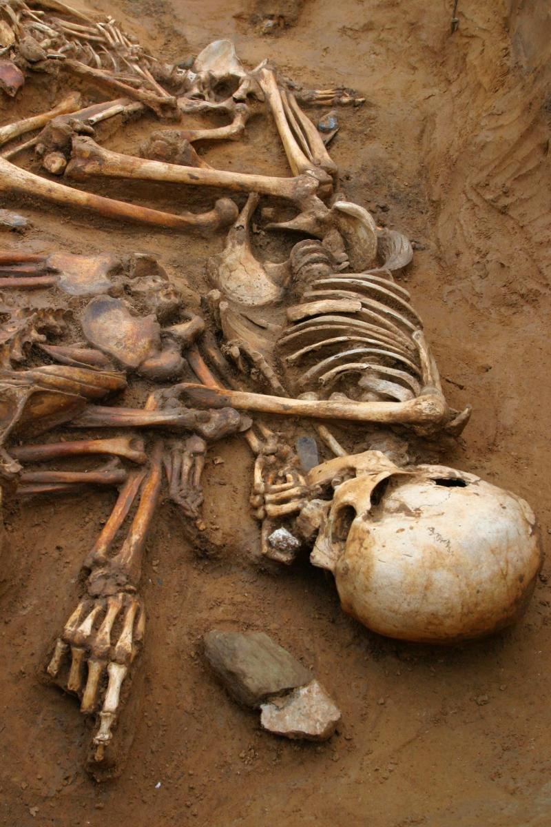 Inhumation burial from Cliffs End Farm