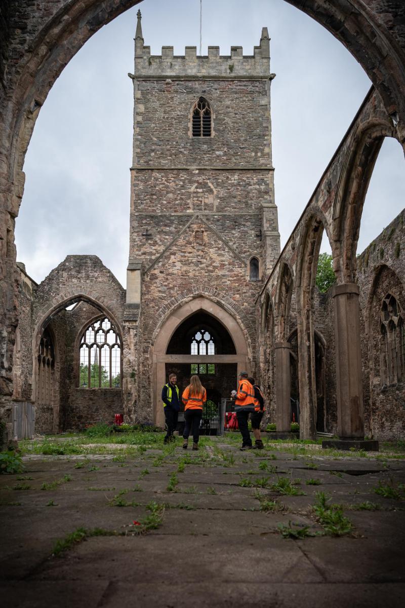 View of the full scale of St Peter’s church