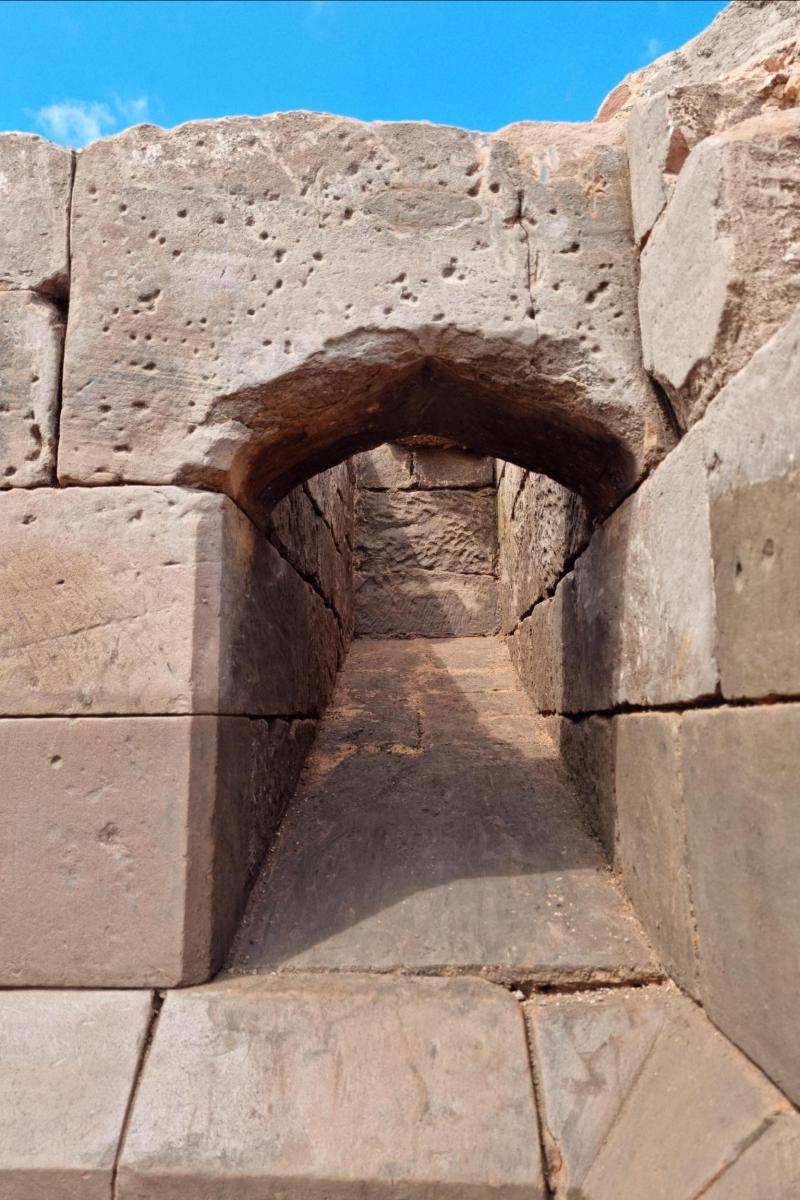 Musket ball impact marks on the outside wall of Coleshill gatehouse 