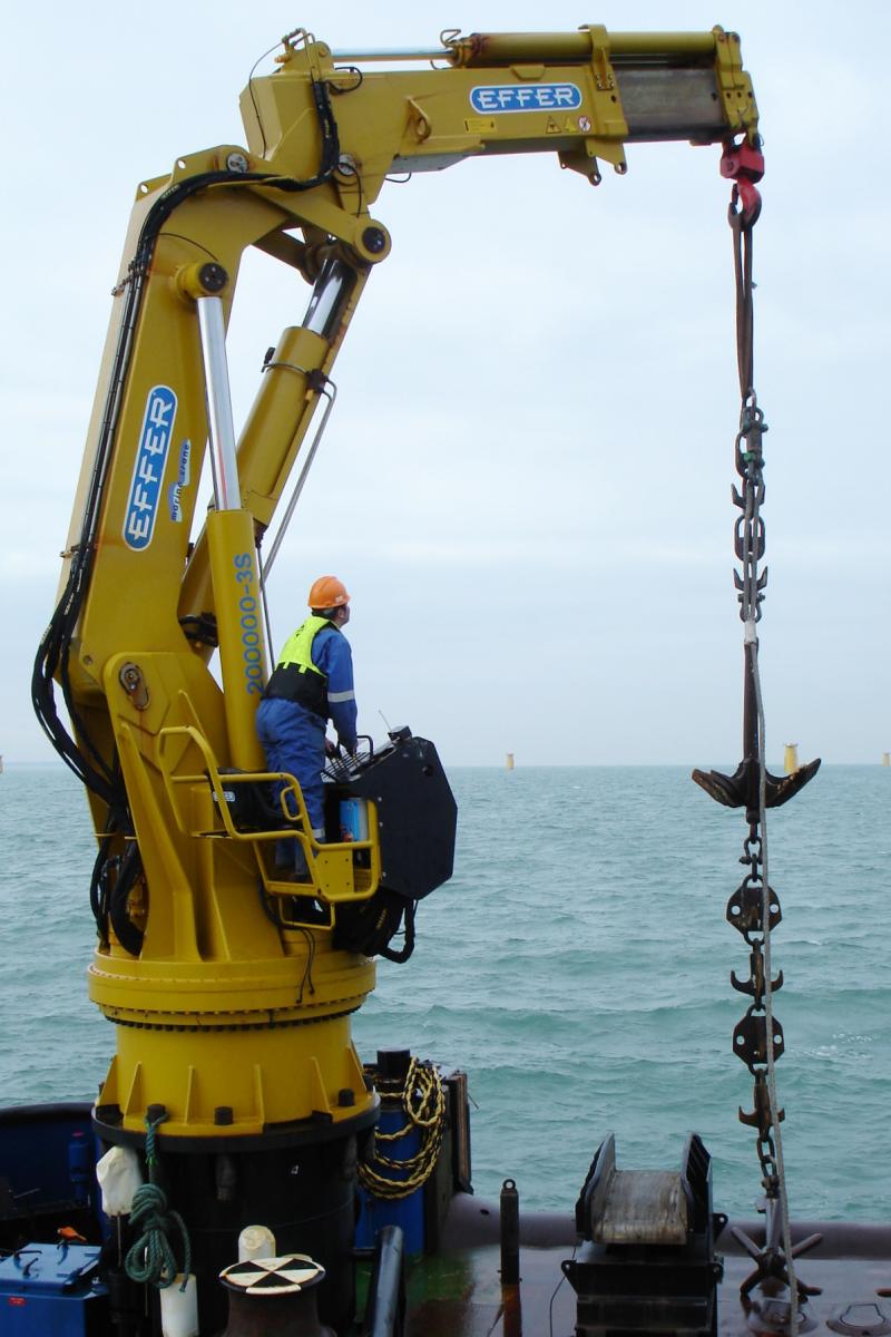 Clearing the seabed of heritage assets in advance of windfarm construction