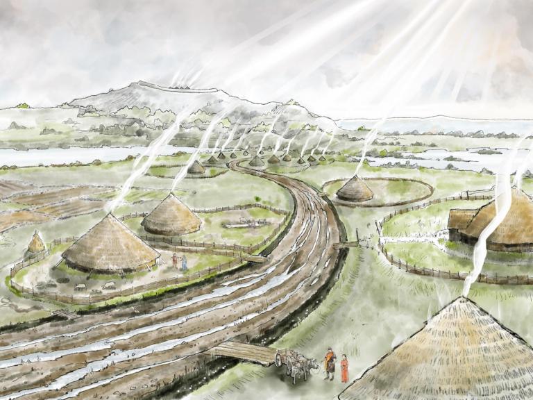 Iron Age village as seen on our online exhibitions 