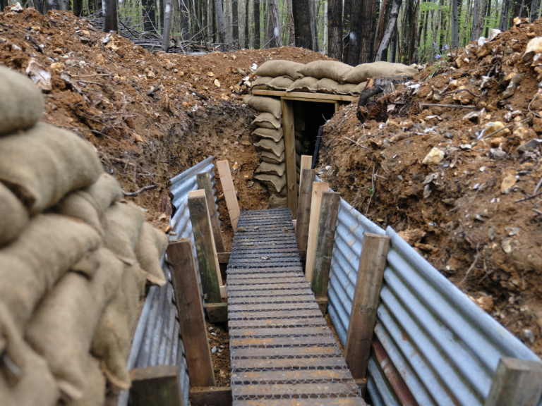 A reconstructed trench at CEMA (Credit: James Valls)