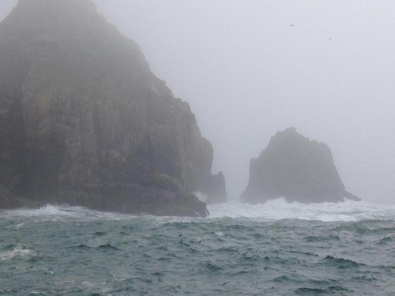 A choppy sea over the Montagu wreck site