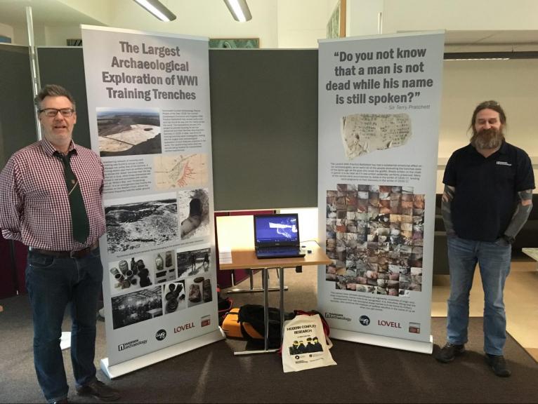 Bob and Si with the Larkhill display