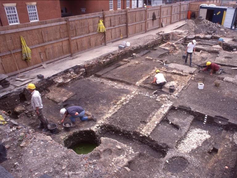 Excavations at the former Anchor Brewery on Gigant Street