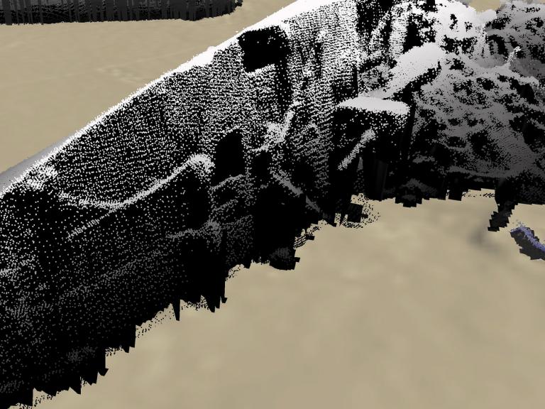 Point cloud from Scapa flow wreck survey, showing remains of the Rotherfield