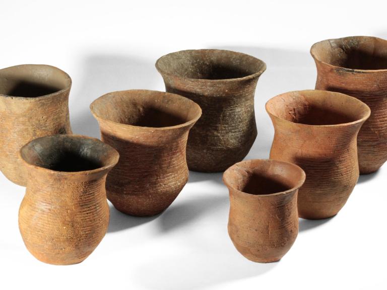 Complete Beaker pots from the Amesbury Archer and Boscombe Bowmen graves