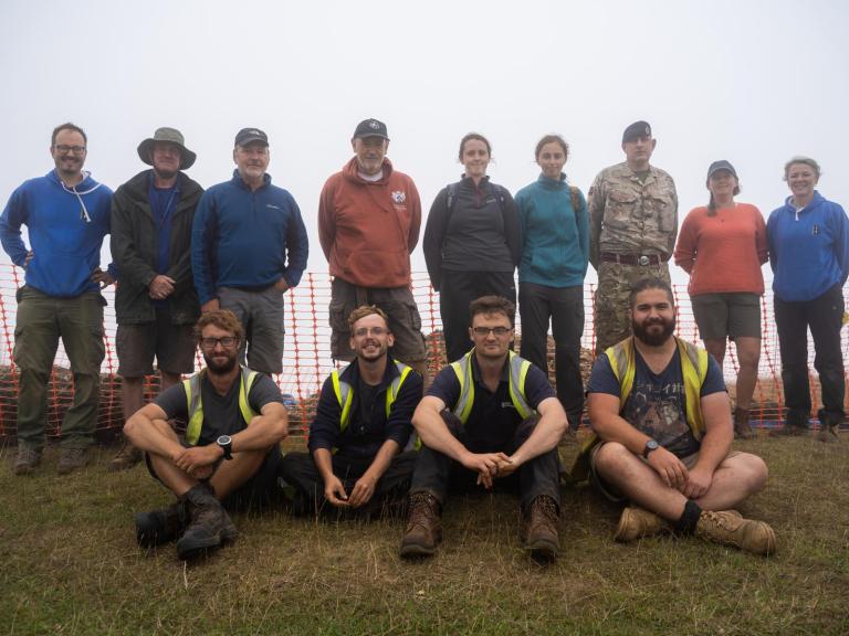 Operation Nightingale Flower's Barrow excavation team