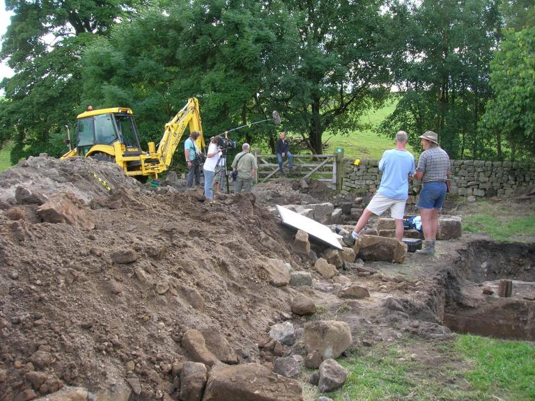 The Time Team on site