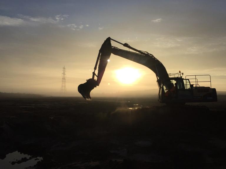 Day break, on an archaeologist on a watching brief