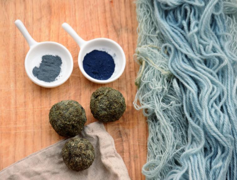 Woad used for dyeing clothes blue during Anglo-Saxon period 