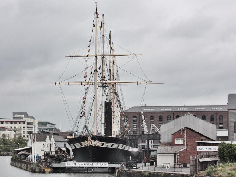 SS Greta Britain in dock