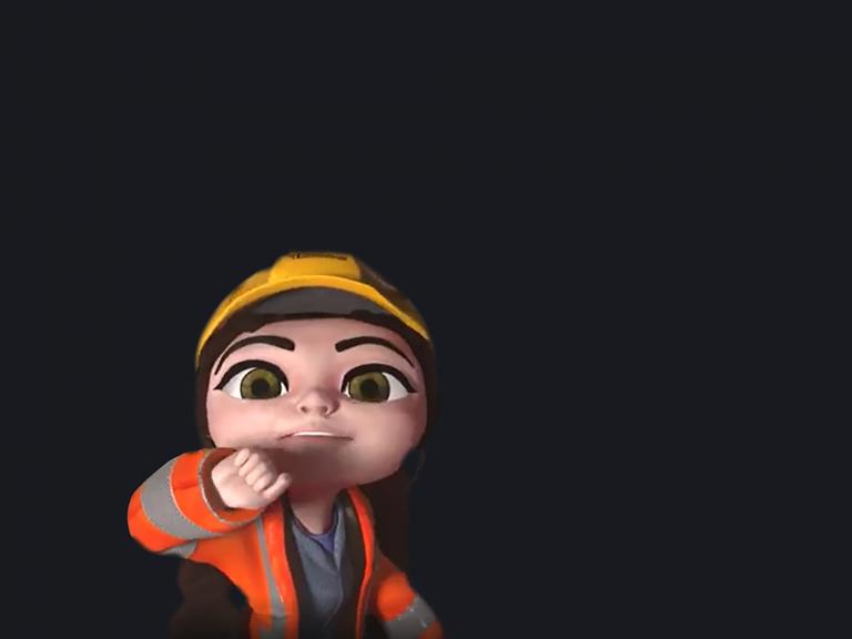 Cultural Heritage Recovery Fund Hazel the archaeologist 3D character