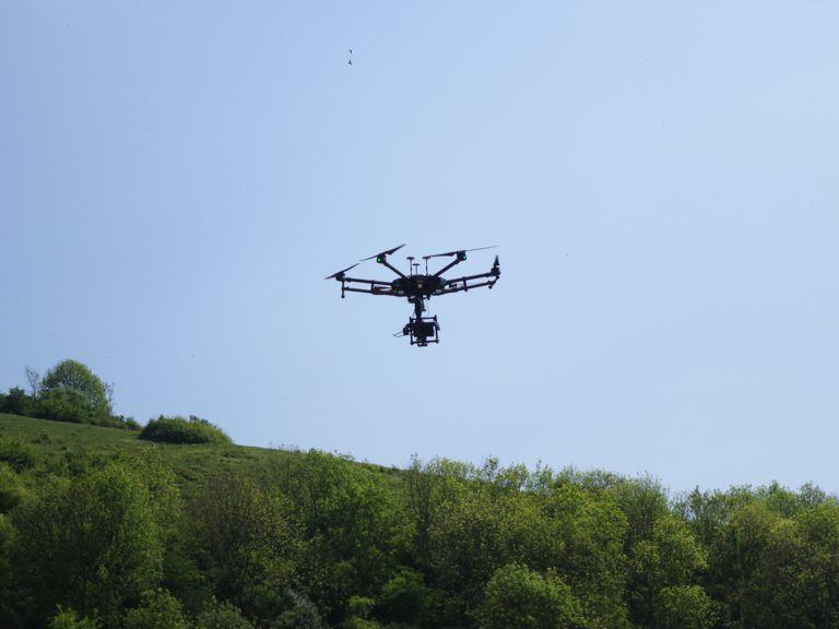 UAV in flight