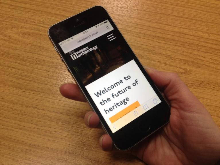 mobile phone with WA website