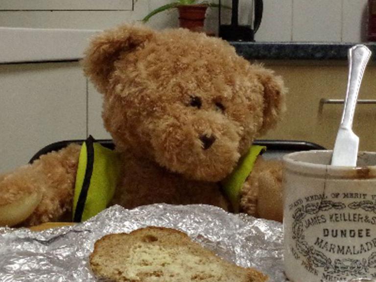 Kent Jones having lunch