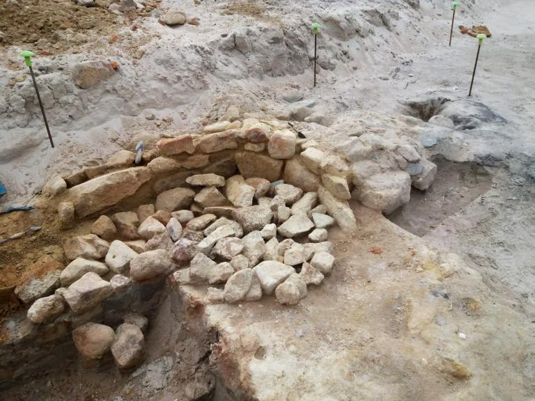 Medieval oven remains uncovered in Grouville, Jersey