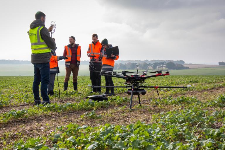 Drones being used by Geomatics 