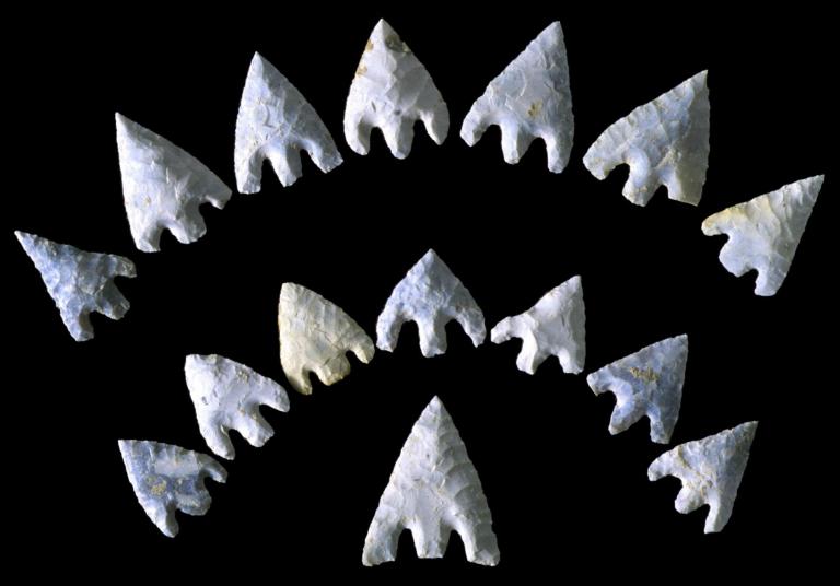 Prehistoric arrowheads