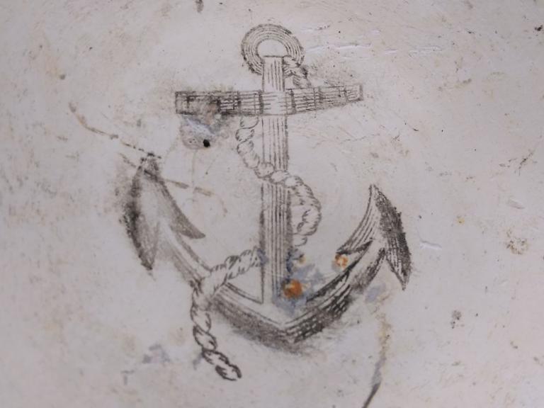 Transfer printed Foul Anchor