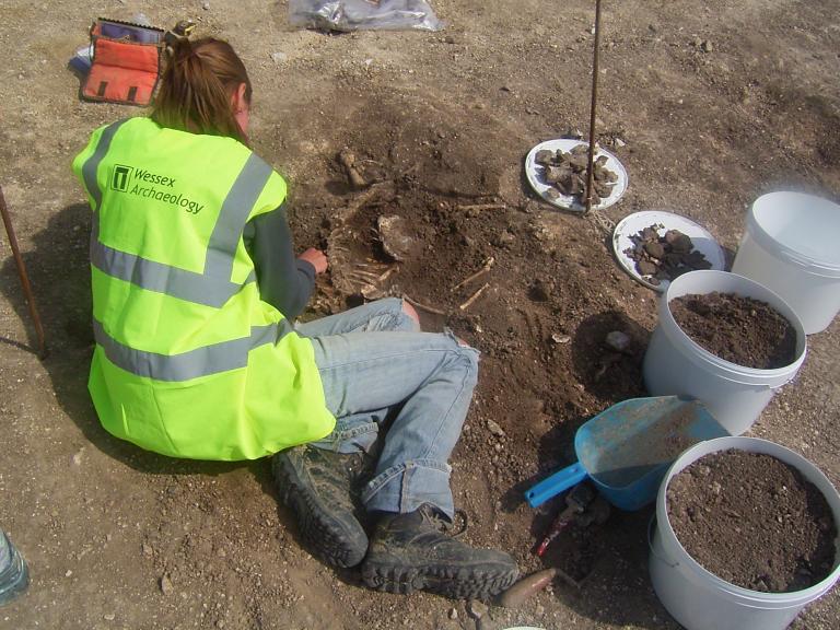 Archaeological excavation at Margetts Pit, Burham, Kent