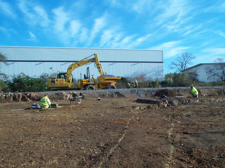 Archaeological excavation work at Renny Lodge Hospital