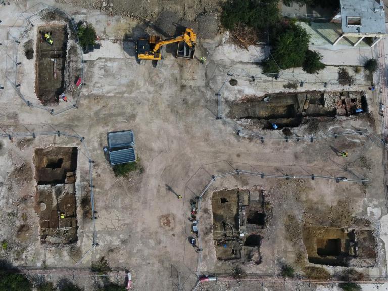 Sheffield Castle from the air