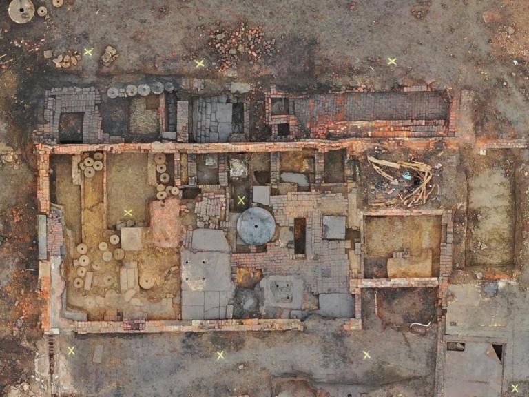 UAV image of Porter Island Works, Sylvester Gardens