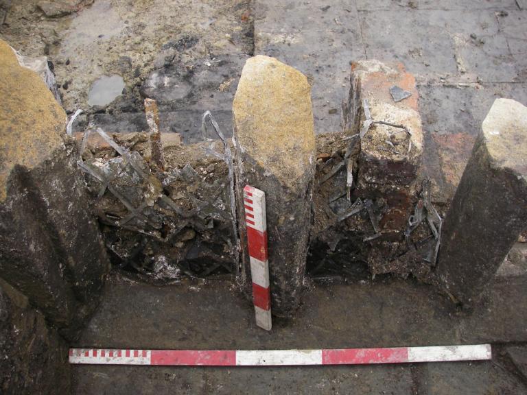 Remains of a window at Wincobank Hall, Sheffield