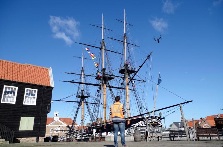 On site at the HMS Trincomalee project