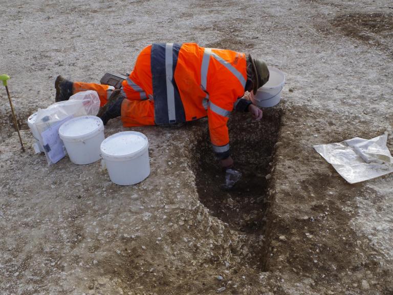 Phil Harding excavating at Bulford