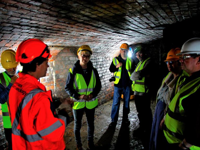 Visitors to the former Titanic Works open day