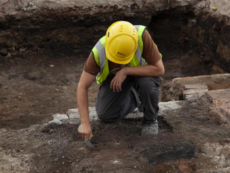 Excavations underway at Sheffield Castle - week 2