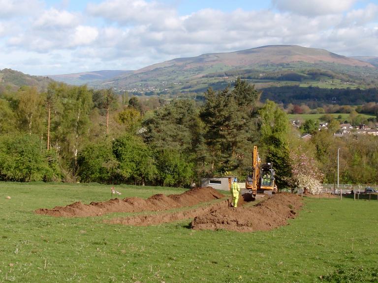 Trial Trenching on the heads of valley project