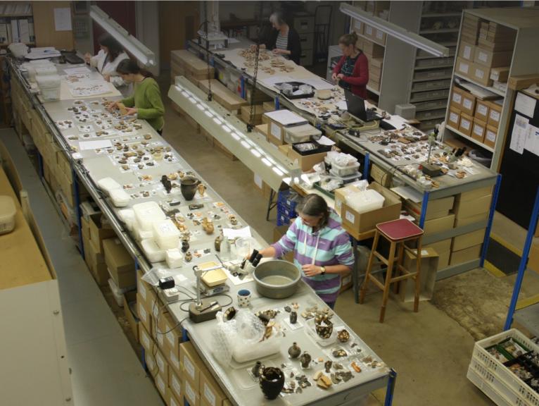 Specialists working in our finds department