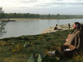 Reconstruction of mesolithic family from Area 240 Seabed Prehistory