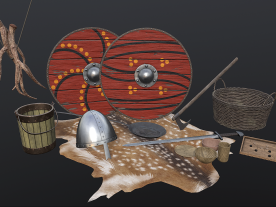 Virtual Reality 3D assets from our virtual experience of Saxon homelife 