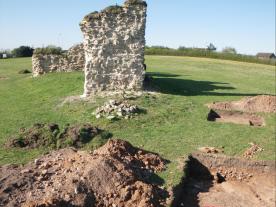 Excavations at the site of King John's Palace, Clipstone